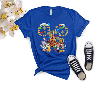 Custom Disney-Inspired Family Christmas Shirts – Matching Holiday Tees for Men, Women, Kids, Toddlers & Babies