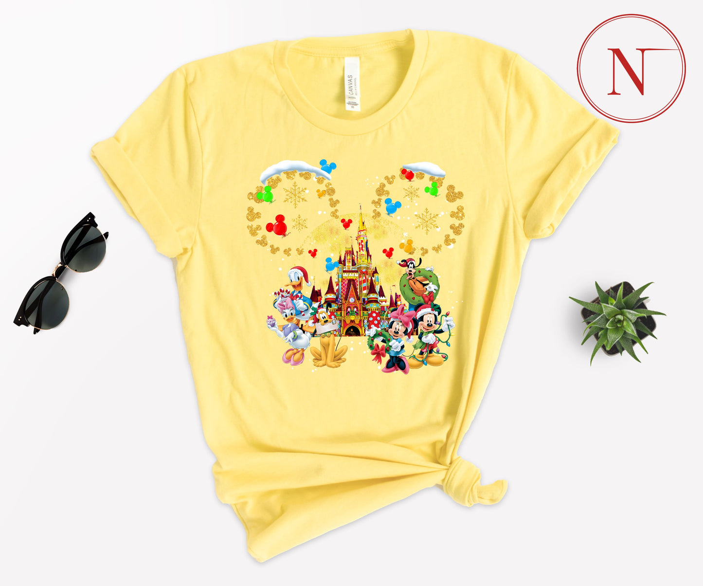 Custom Disney-Inspired Family Christmas Shirts – Matching Holiday Tees for Men, Women, Kids, Toddlers & Babies