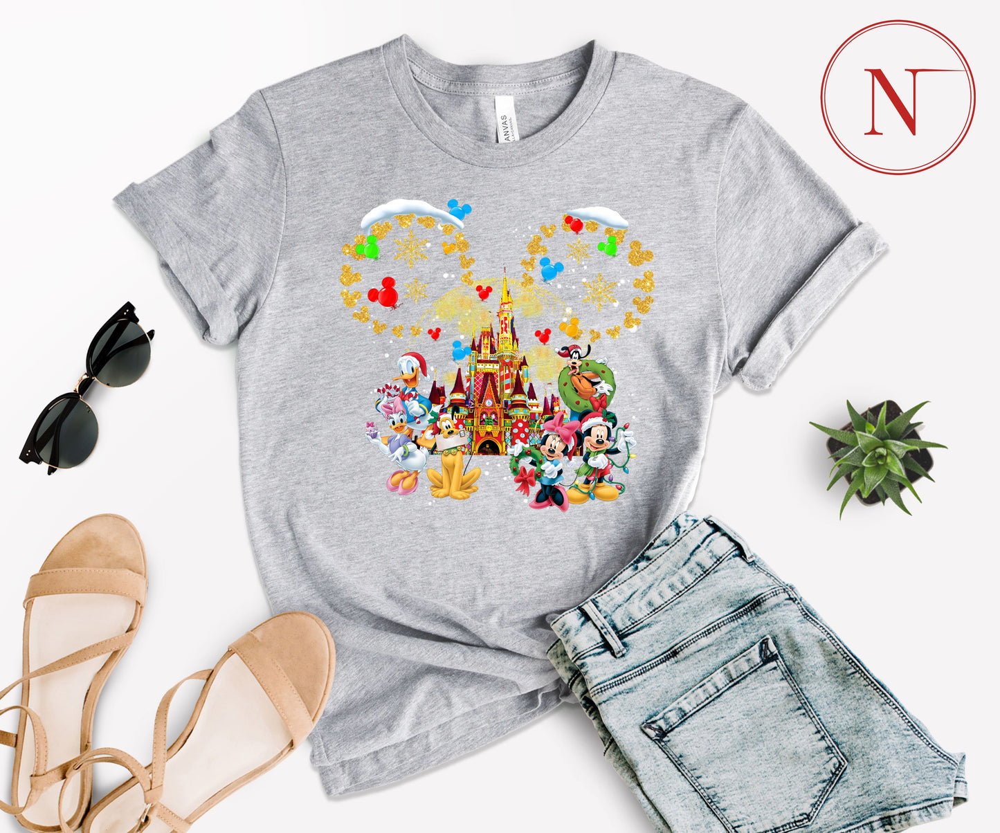 Custom Disney-Inspired Family Christmas Shirts – Matching Holiday Tees for Men, Women, Kids, Toddlers & Babies