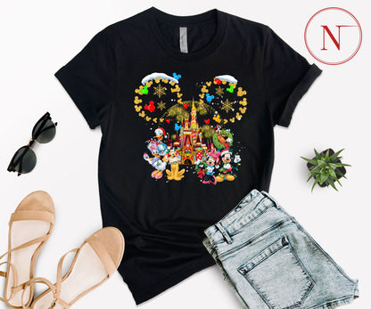 Custom Disney-Inspired Family Christmas Shirts – Matching Holiday Tees for Men, Women, Kids, Toddlers & Babies