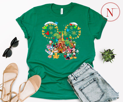 Custom Disney-Inspired Family Christmas Shirts – Matching Holiday Tees for Men, Women, Kids, Toddlers & Babies