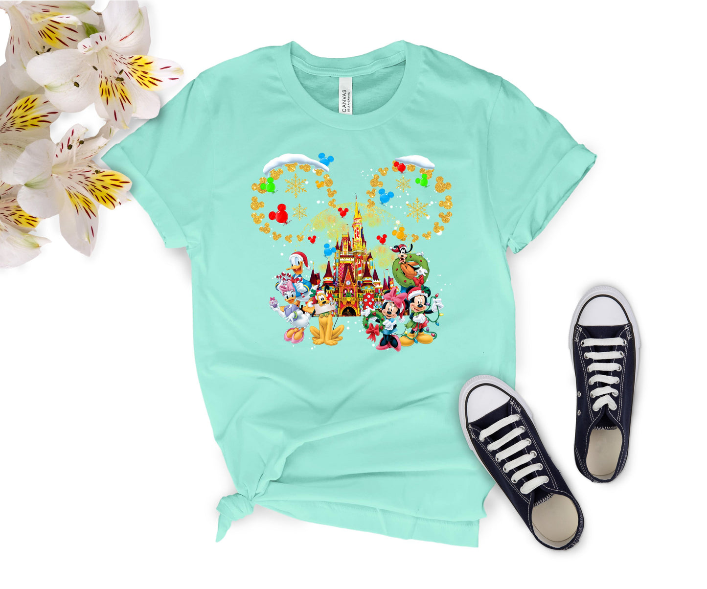 Custom Disney-Inspired Family Christmas Shirts – Matching Holiday Tees for Men, Women, Kids, Toddlers & Babies