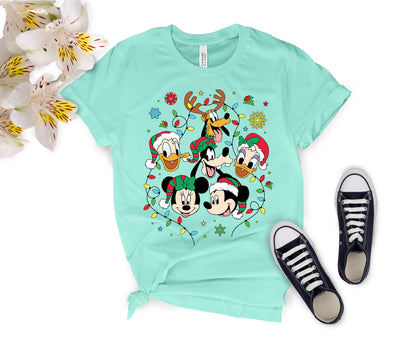 Disney-Inspired Christmas T-Shirt for All Ages – Festive Holiday Tees for Men, Women, Kids & Babies