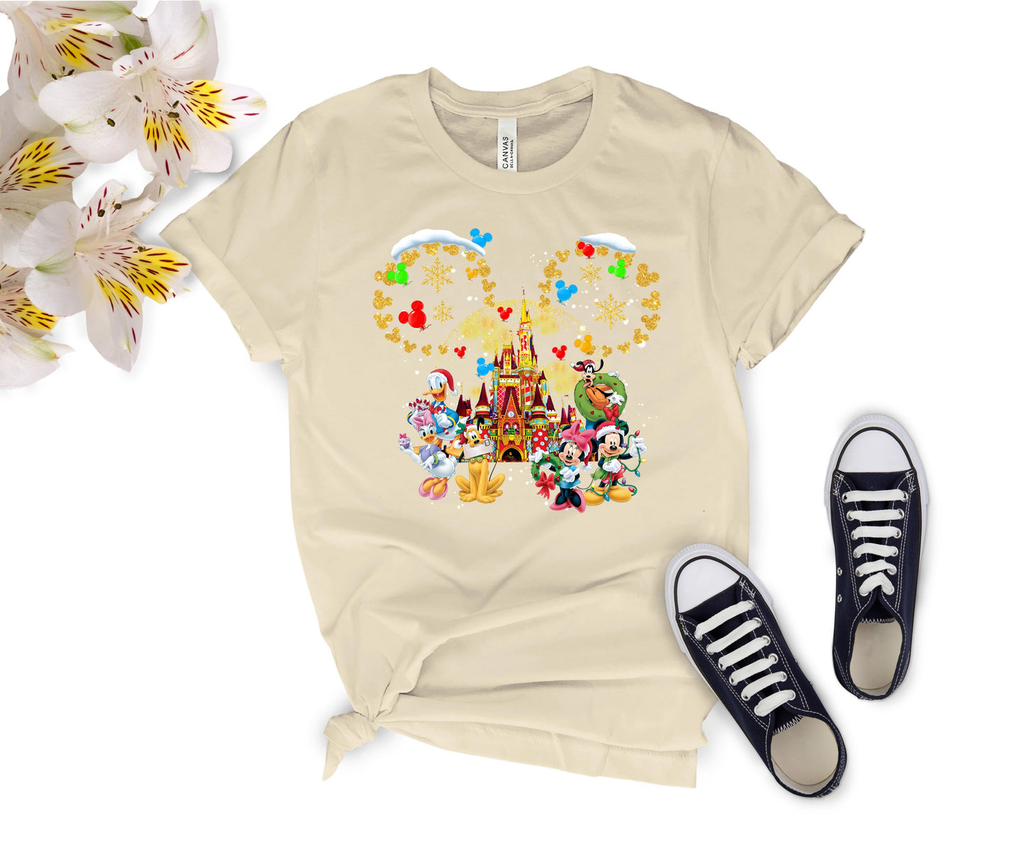 Custom Disney-Inspired Family Christmas Shirts – Matching Holiday Tees for Men, Women, Kids, Toddlers & Babies