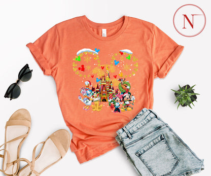 Custom Disney-Inspired Family Christmas Shirts – Matching Holiday Tees for Men, Women, Kids, Toddlers & Babies