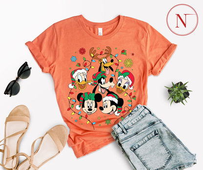 Disney-Inspired Christmas T-Shirt for All Ages – Festive Holiday Tees for Men, Women, Kids & Babies