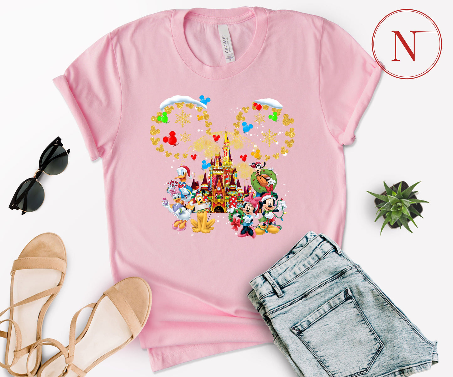 Custom Disney-Inspired Family Christmas Shirts – Matching Holiday Tees for Men, Women, Kids, Toddlers & Babies