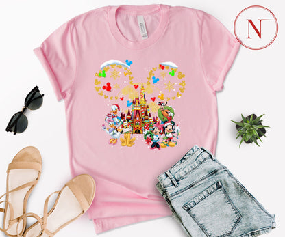 Custom Disney-Inspired Family Christmas Shirts – Matching Holiday Tees for Men, Women, Kids, Toddlers & Babies
