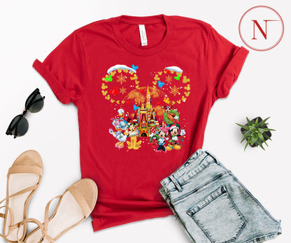 Custom Disney-Inspired Family Christmas Shirts – Matching Holiday Tees for Men, Women, Kids, Toddlers & Babies