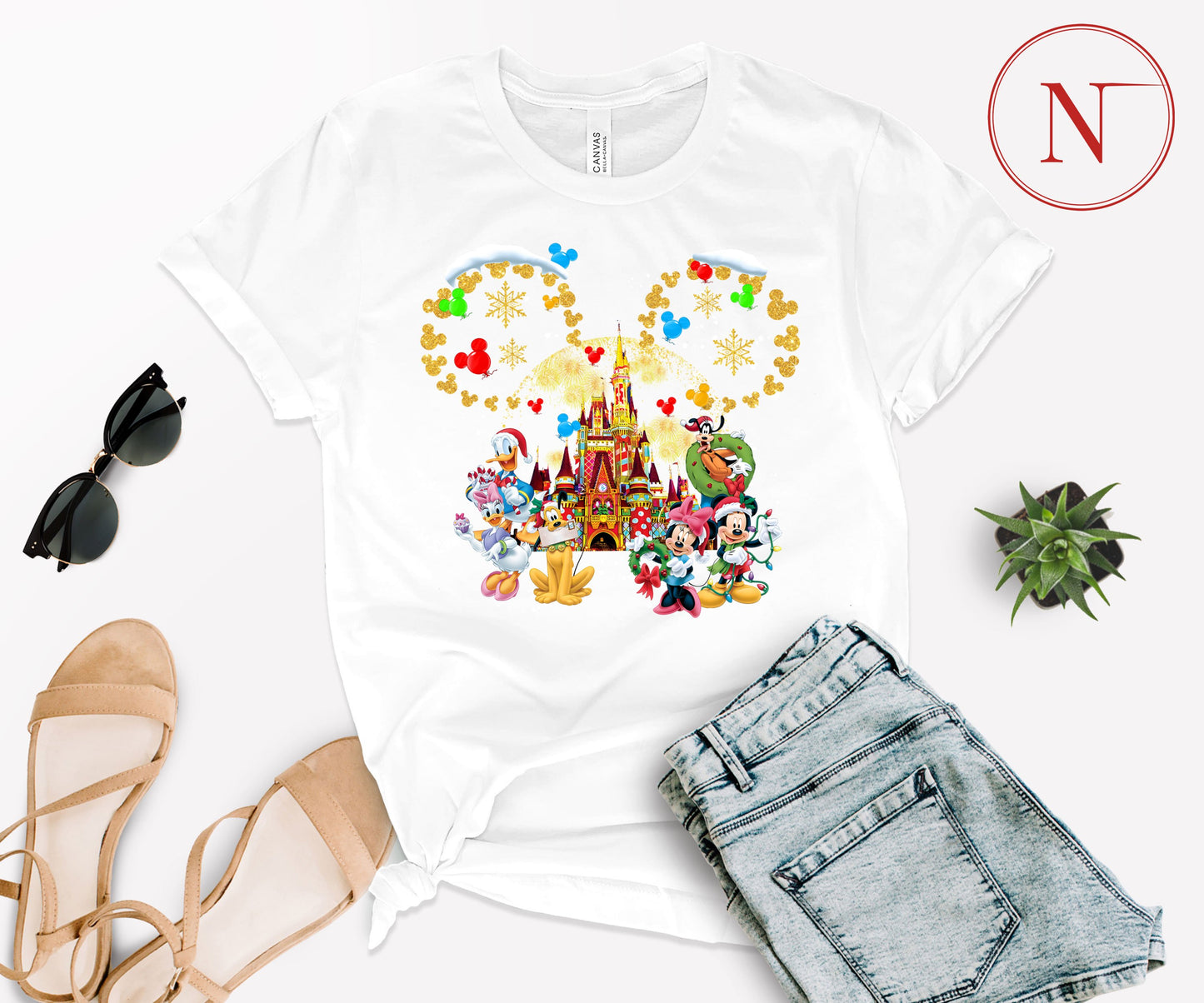Custom Disney-Inspired Family Christmas Shirts – Matching Holiday Tees for Men, Women, Kids, Toddlers & Babies
