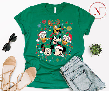 Disney-Inspired Christmas T-Shirt for All Ages – Festive Holiday Tees for Men, Women, Kids & Babies