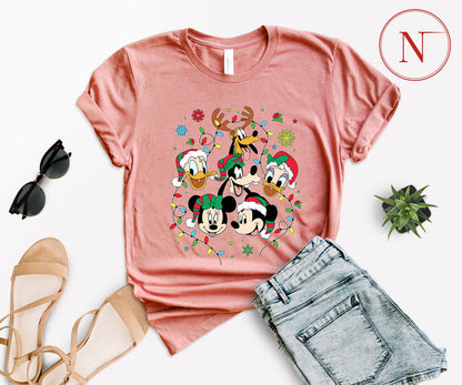 Disney-Inspired Christmas T-Shirt for All Ages – Festive Holiday Tees for Men, Women, Kids & Babies