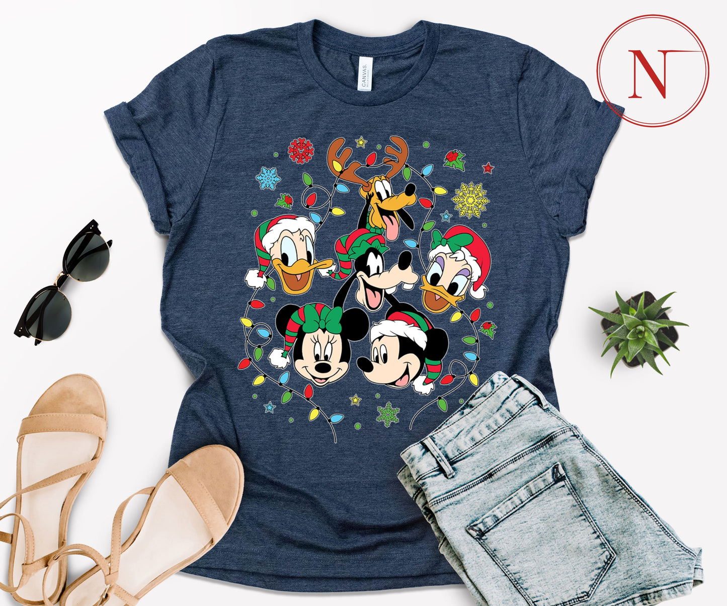 Disney-Inspired Christmas T-Shirt for All Ages – Festive Holiday Tees for Men, Women, Kids & Babies