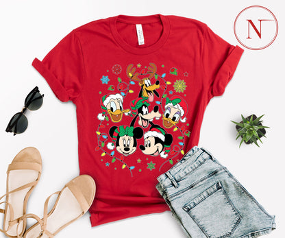 Disney-Inspired Christmas T-Shirt for All Ages – Festive Holiday Tees for Men, Women, Kids & Babies