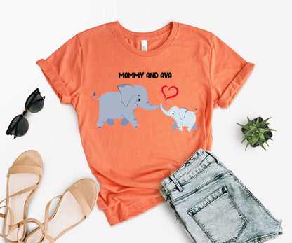 Mother's Day Matching Shirt, Elephant Matching Mommy Shirt, Mother's Day Shirt-newamarketing