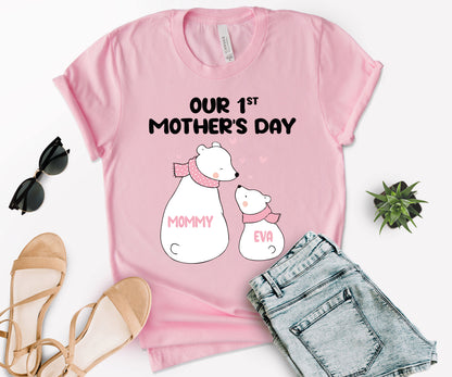 Our 1st Mother's Day Shirt, Custom Mom Matching Shirts, First Mothers Day Shirt-newamarketing