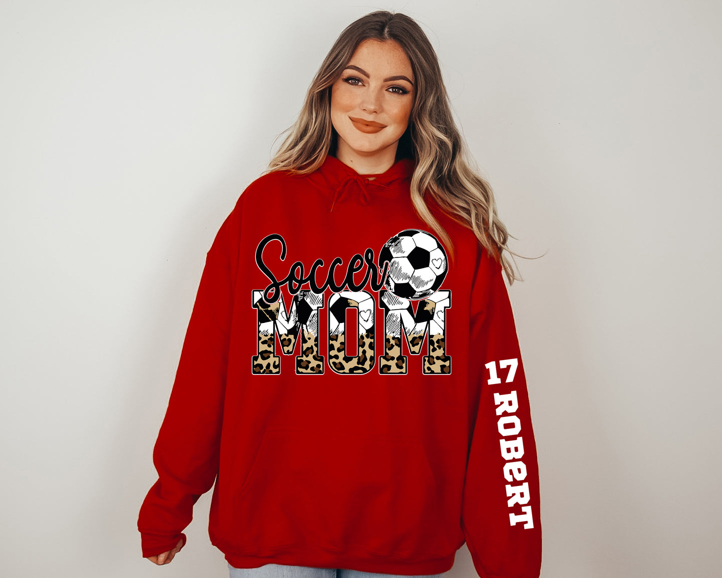 Soccer Mom Sweatshirt, Custom Soccer Mom Hoodie, Your Name Soccer Sweatshirt-newamarketing