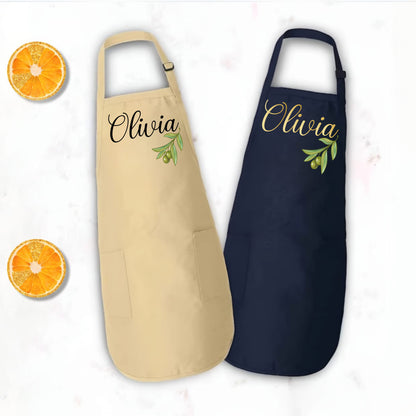 Personalized Apron, Custom Kitchen Apron, Custom Name Apron-newamarketing