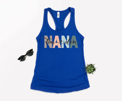 Custom Nana Shirt, Nana Shirt, Nana with Children Names Shirt-newamarketing