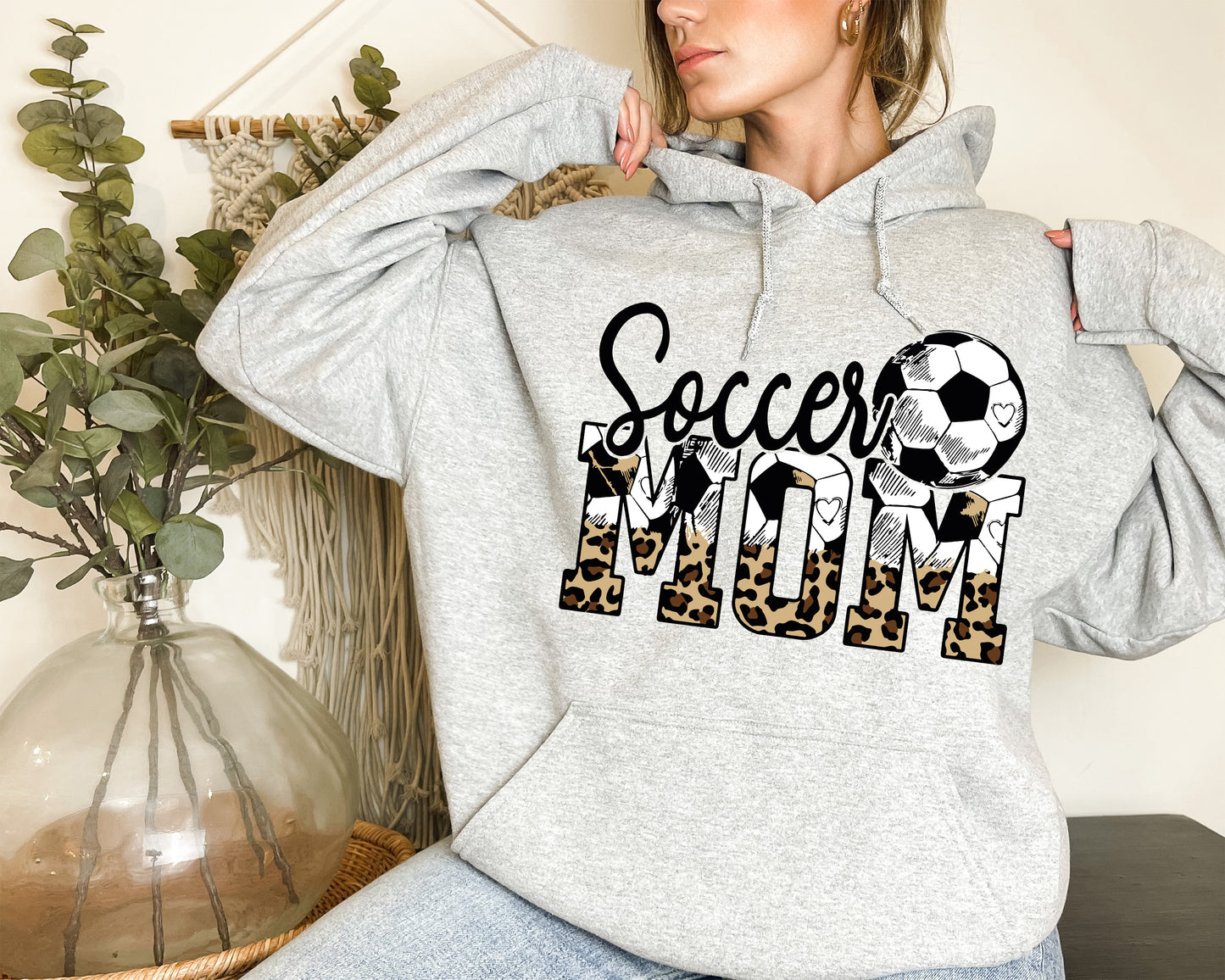 Soccer Mom Sweatshirt, Custom Soccer Mom Hoodie, Your Name Soccer Sweatshirt-newamarketing