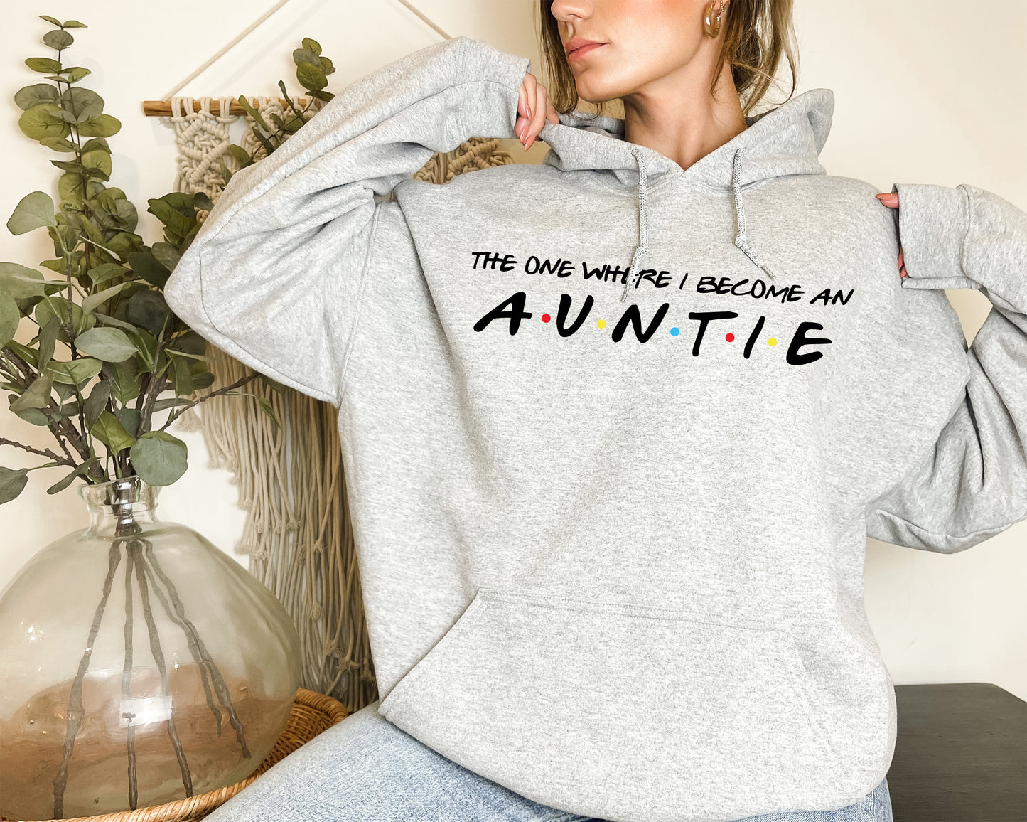 The One Where I Become An Aunt Sweatshirt, Aunt Sweatshirt, Custom Aunt Hoodie-newamarketing