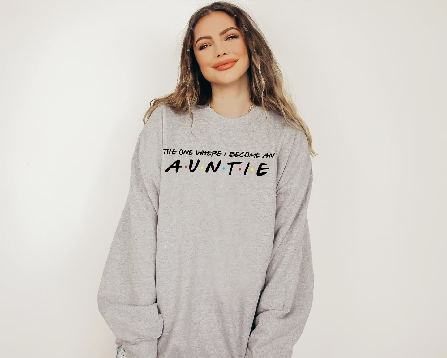 The One Where I Become An Aunt Sweatshirt, Aunt Sweatshirt, Custom Aunt Hoodie-newamarketing