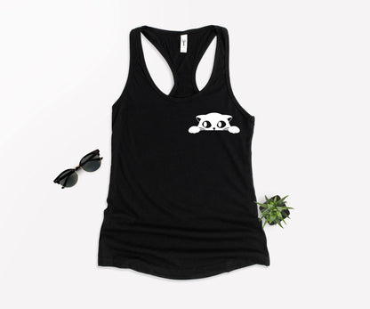Cat Pocket Shirt, Black Cat Shirt, Cat Shirt-newamarketing
