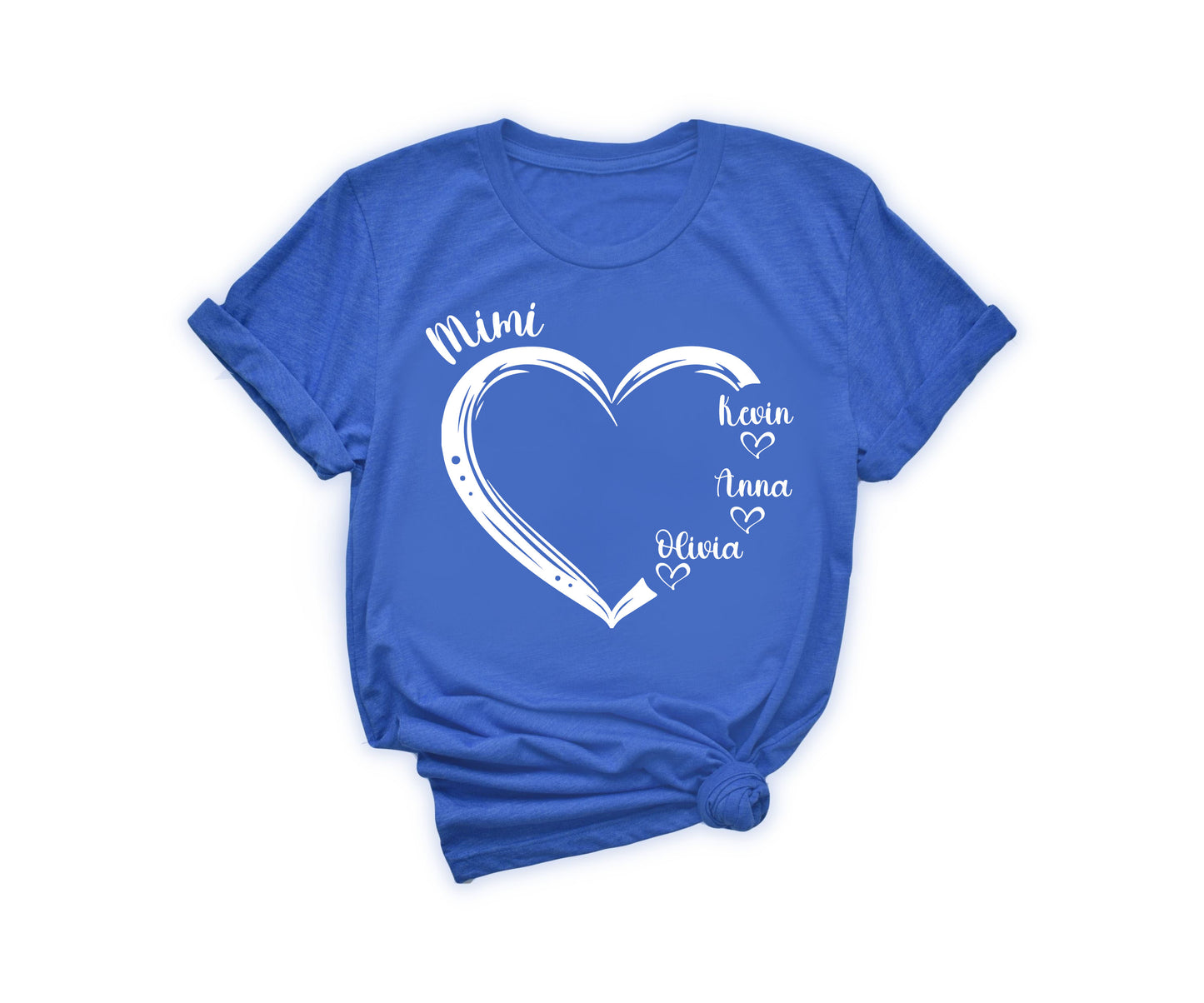 Custom Mimi Shirt, Mimi Heart Shirt, Custom Mother's Day Shirt-newamarketing