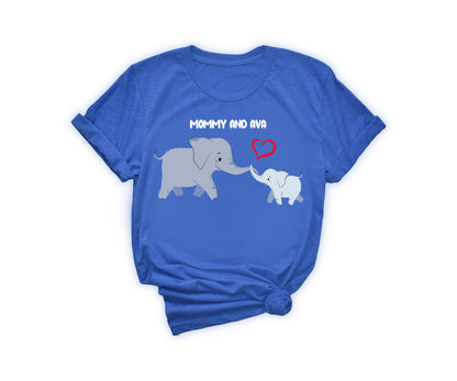 Mother's Day Matching Shirt, Elephant Matching Mommy Shirt, Mother's Day Shirt-newamarketing
