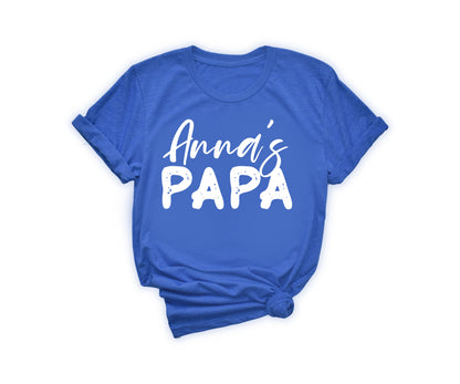 Papa and Papa's Girl Shirts, Custom Matching Papa Shirt, Papa's Girl Shirt-newamarketing