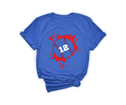 Personalized Baseball Mom Shirt, Baseball Numbers Shirt, Baseball Mom Shirt-newamarketing