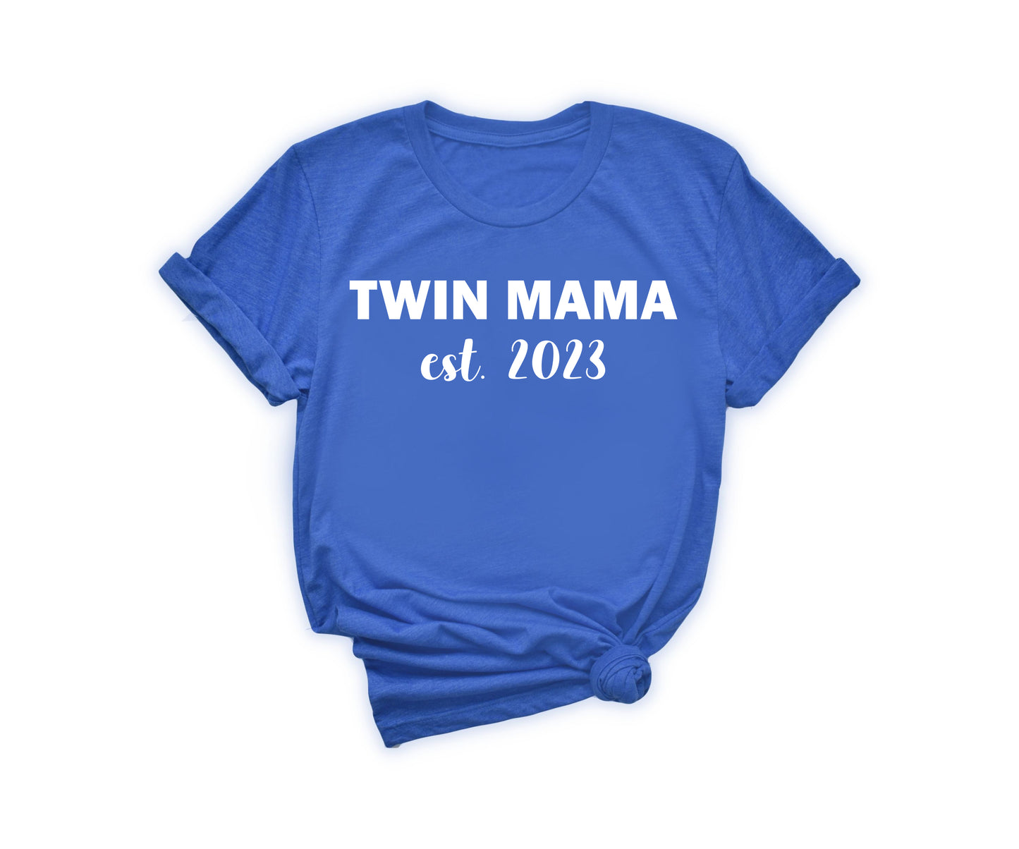 Twin Mama Est Shirt, Custom Mom Shirt, Mother's Day Shirt-newamarketing