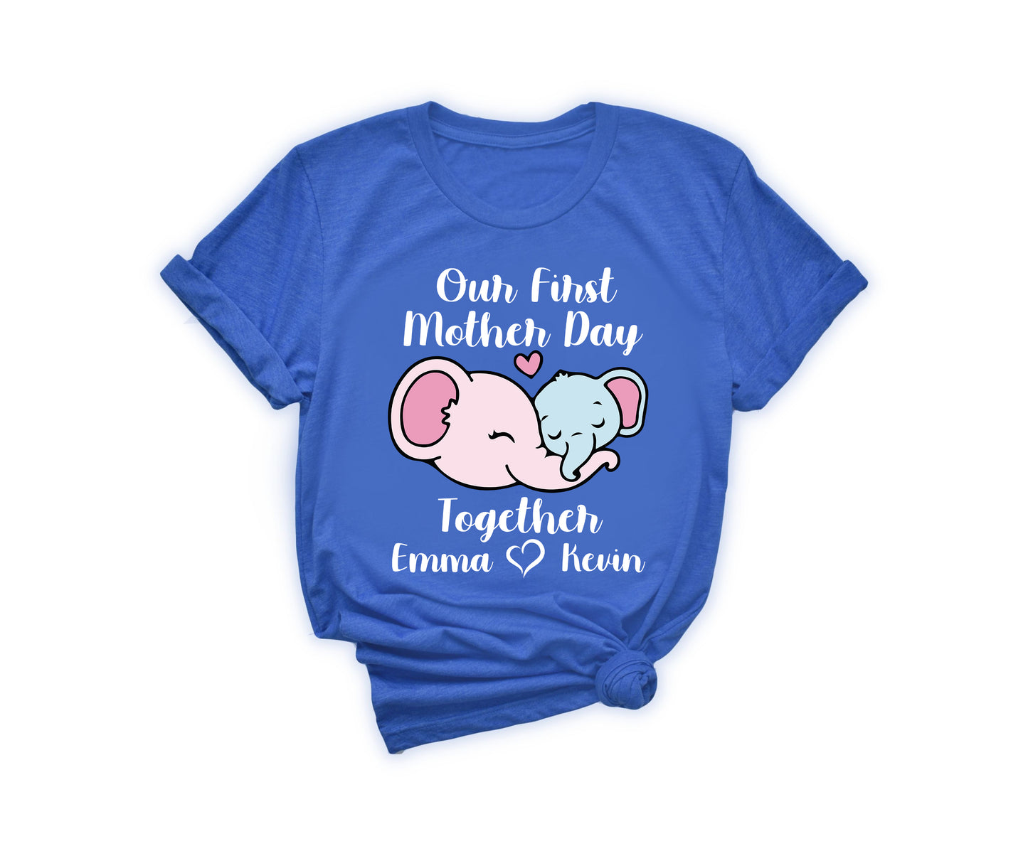 Our First Mother's Day Shirts, Mothers Day Shirt, Elephant Mommy Shirt-newamarketing