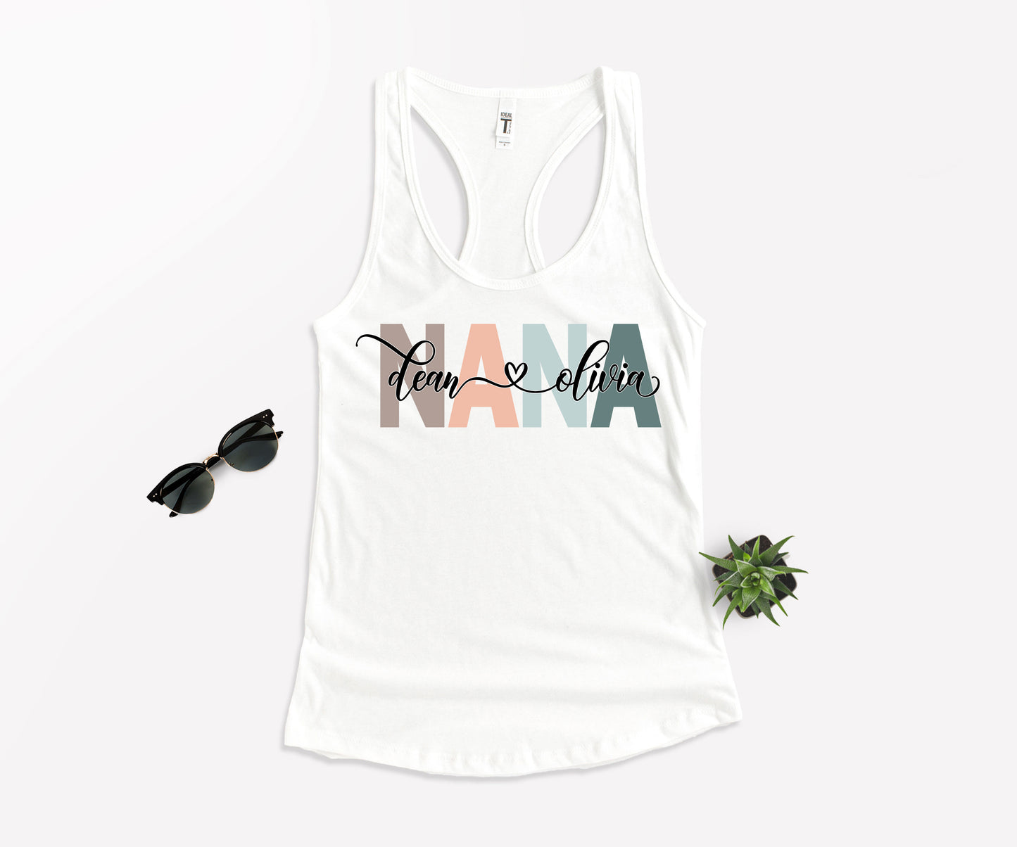 Custom Nana Shirt, Nana Shirt, Nana with Children Names Shirt-newamarketing