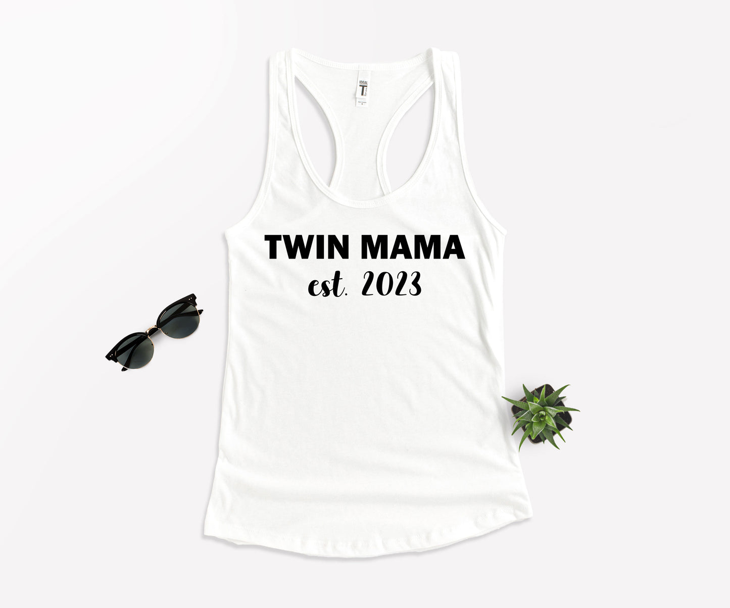 Twin Mama Est Shirt, Custom Mom Shirt, Mother's Day Shirt-newamarketing