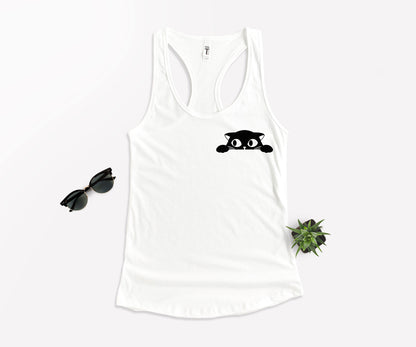 Cat Pocket Shirt, Black Cat Shirt, Cat Shirt-newamarketing