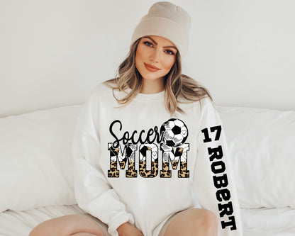 Soccer Mom Sweatshirt, Custom Soccer Mom Hoodie, Your Name Soccer Sweatshirt-newamarketing
