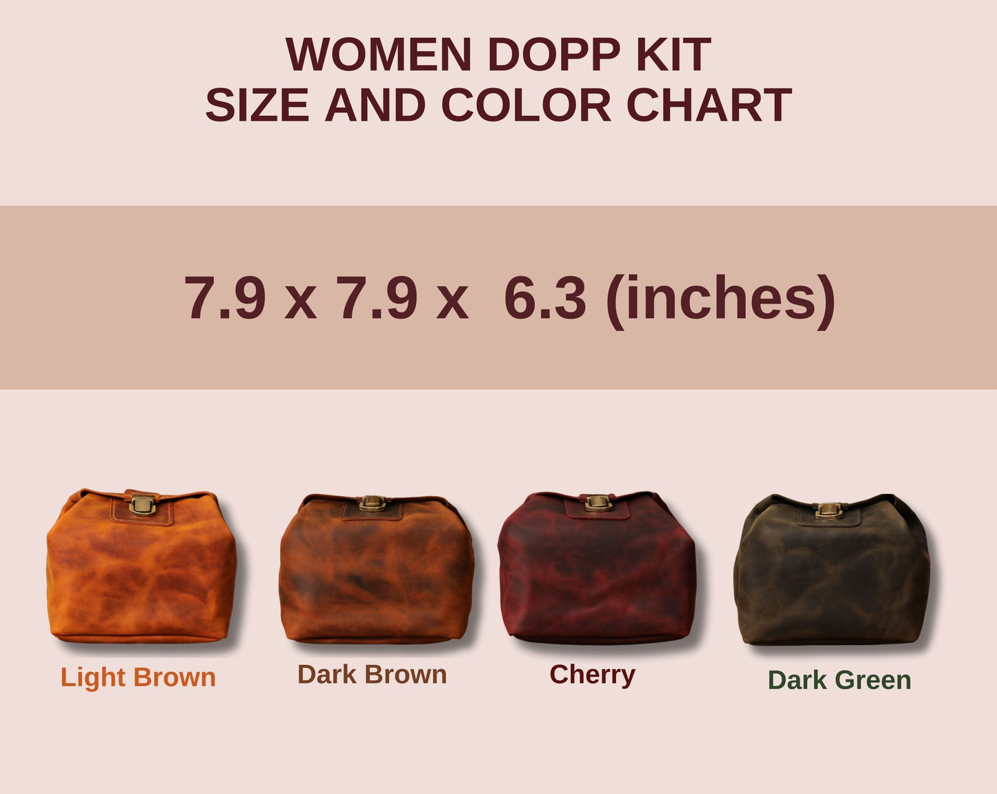 Women Dopp Kit,  Toiletry Bag Women,  Leather Cosmetic Bag