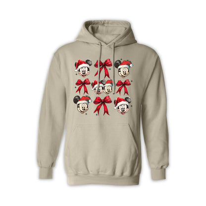 Disney Christmas Mickey & Minnie Santa Hoodie – Unisex Holiday Hoodie for Men & Women