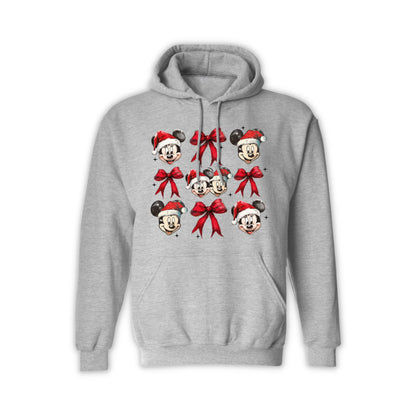 Disney Christmas Mickey & Minnie Santa Hoodie – Unisex Holiday Hoodie for Men & Women