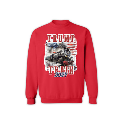 High Quality Trump Train 2024 Sweatshirt – Unisex Patriotic Apparel, Made in USA