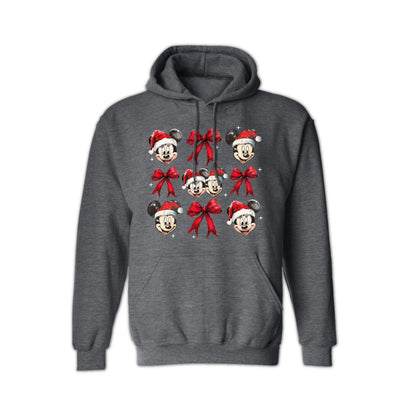 Disney Christmas Mickey & Minnie Santa Hoodie – Unisex Holiday Hoodie for Men & Women