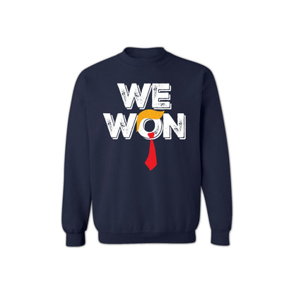 "We Won" Graphic Sweatshirt for Women & Men – Unisex Political Election 2024 Crewneck