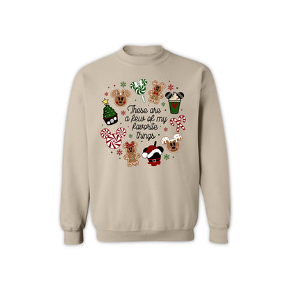 Christmas Gingerbread and Peppermint Sweatshirt for Women & Men – Holiday Graphic Pullover