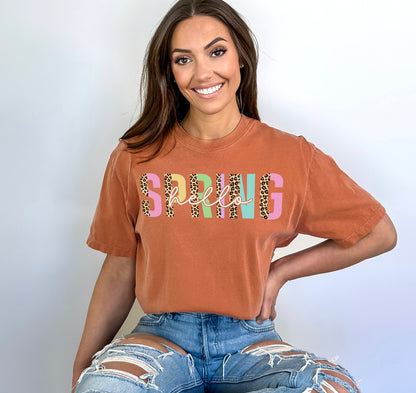 Hello Spring Shirt, Spring Shirt, Comfort Colors T-Shirts-newamarketing