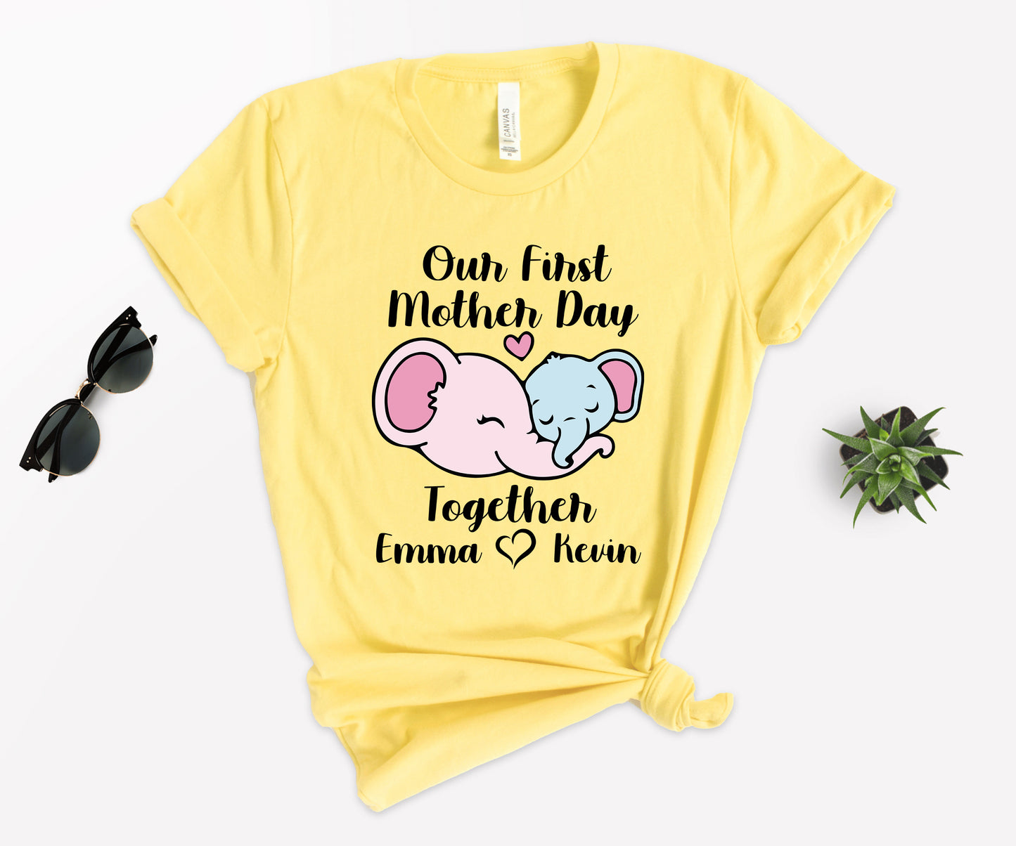 Our First Mother's Day Shirts, Mothers Day Shirt, Elephant Mommy Shirt-newamarketing