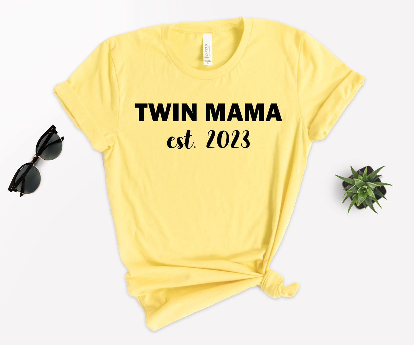 Twin Mama Est Shirt, Custom Mom Shirt, Mother's Day Shirt-newamarketing