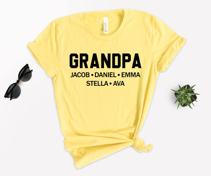 Custom Grandpa Shirt, Custom Father's Day Shirts, Custom Grandpa Dad Shirt-newamarketing