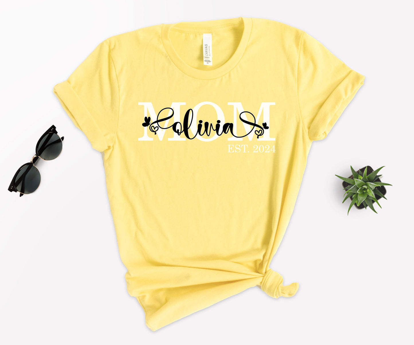 Personalized Mom Est Shirt, Custom Mom Shirts, Mother's Day Shirt-newamarketing