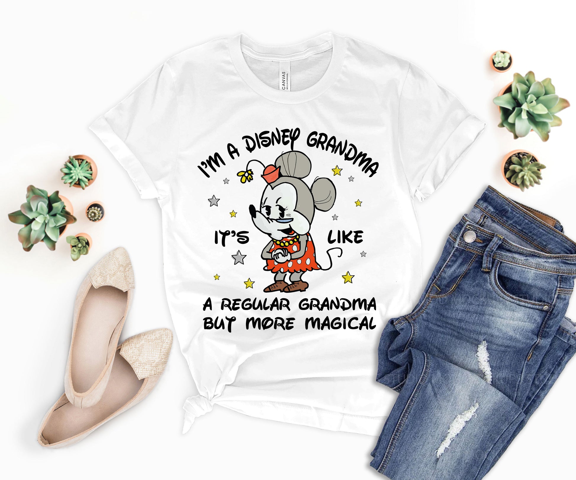 Disney Grandma Shirt, Grandma Minnie Mouse Shirt, Grandma T-shirts-newamarketing